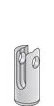 End J Cable hanger 3/8 clevis, 3/8 bore